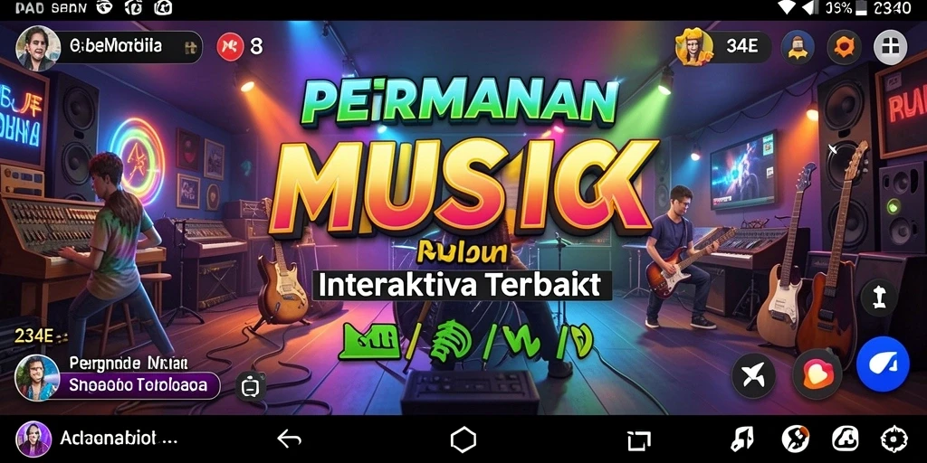 Tampilan gameplay <strong>234E</strong> saat bermain musik sambil bersaing.