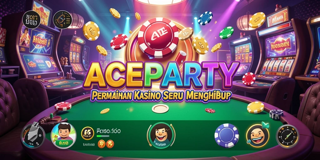Tampilan gameplay ACEPARTY yang menarik dan seru.