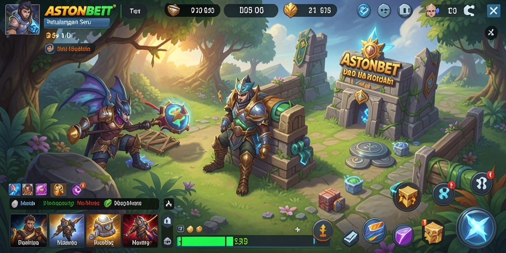 Tampilan utama gameplay ASTONBET yang menampilkan petualangan seru.