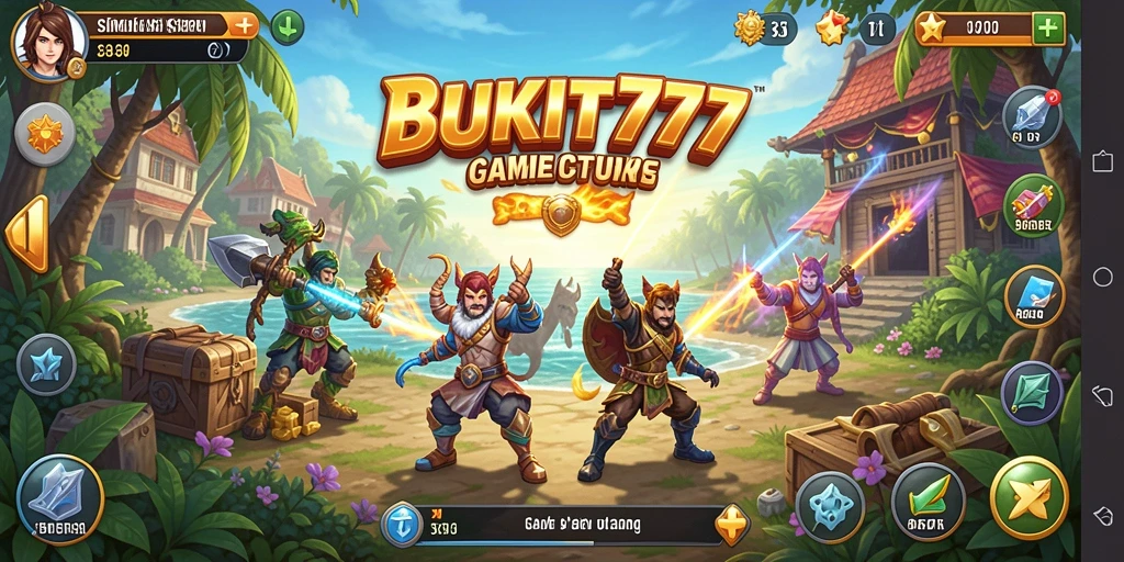 Tampilan gameplay realistis BUKIT777 dalam simulasi menarik.
