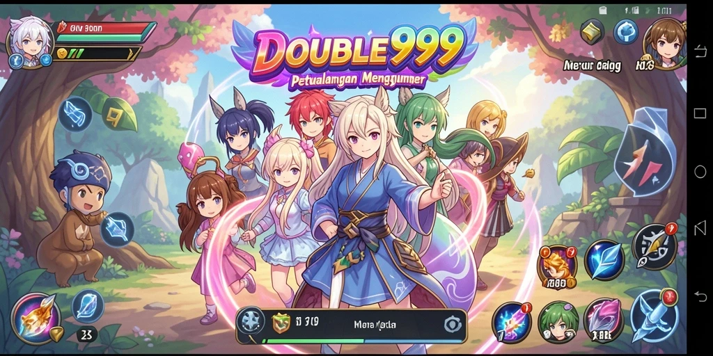 Tangkapan layar dari gameplay seru dalam DOUBLE999.