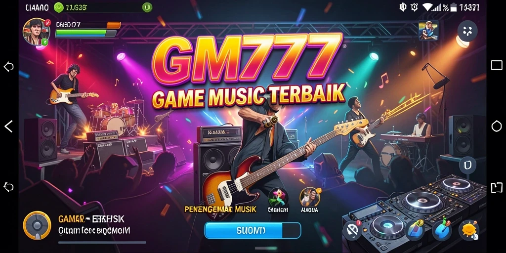 Tampilan gameplay GM777 yang menarik dan penuh warna.