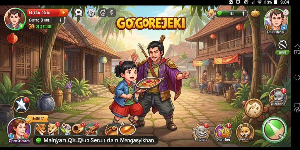 Screenshot menampilkan gameplay seru dalam GOGOREJEKI.