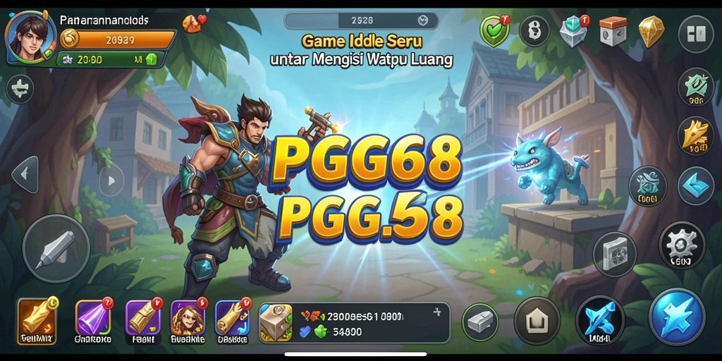 Tangkapan layar PGG68 menampilkan aksi gameplay Idle yang menghibur dan menyenangkan.