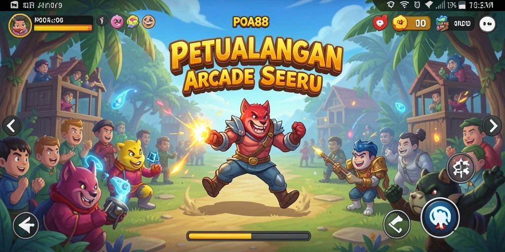 Screenshot gameplay POA88 menunjukkan aksi seru petualangan Arcade.