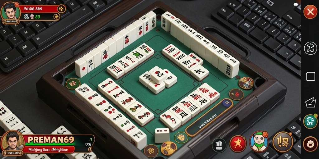 Screenshot gameplay PREMAN69 menampilkan aksi seru dan ubin Mahjong yang menarik.
