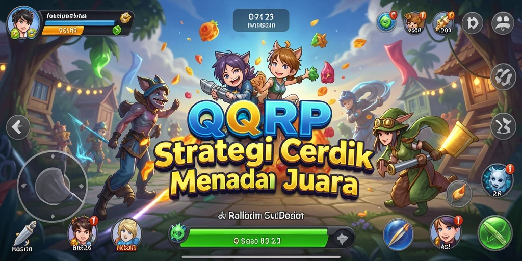 Tampilan gameplay menegangkan dalam QQRP, strategikan langkahmu untuk menang.