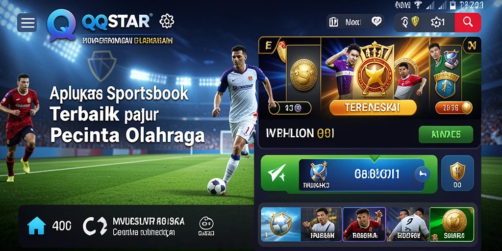 Tampilan permainan taruhan olahraga yang interaktif dan menarik.