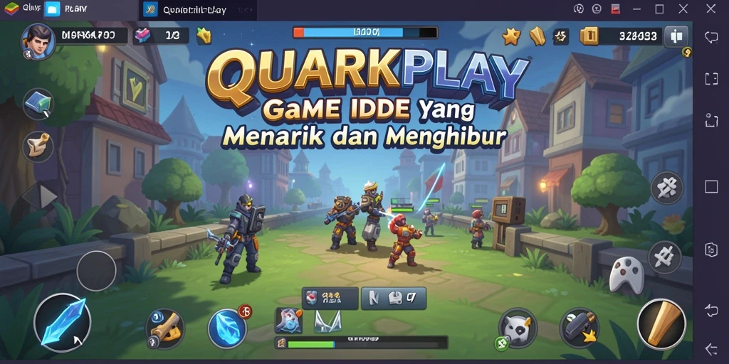 Tampilan gameplay QUARKPLAY yang mengasyikkan dan interaktif.