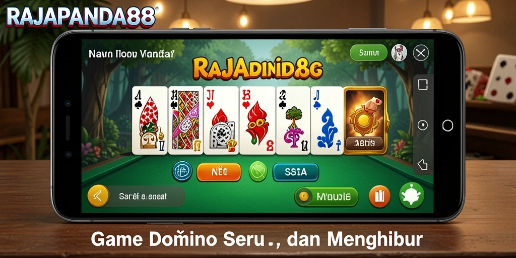 Tampilan menarik dari gameplay Domino RAJAPANDA88.