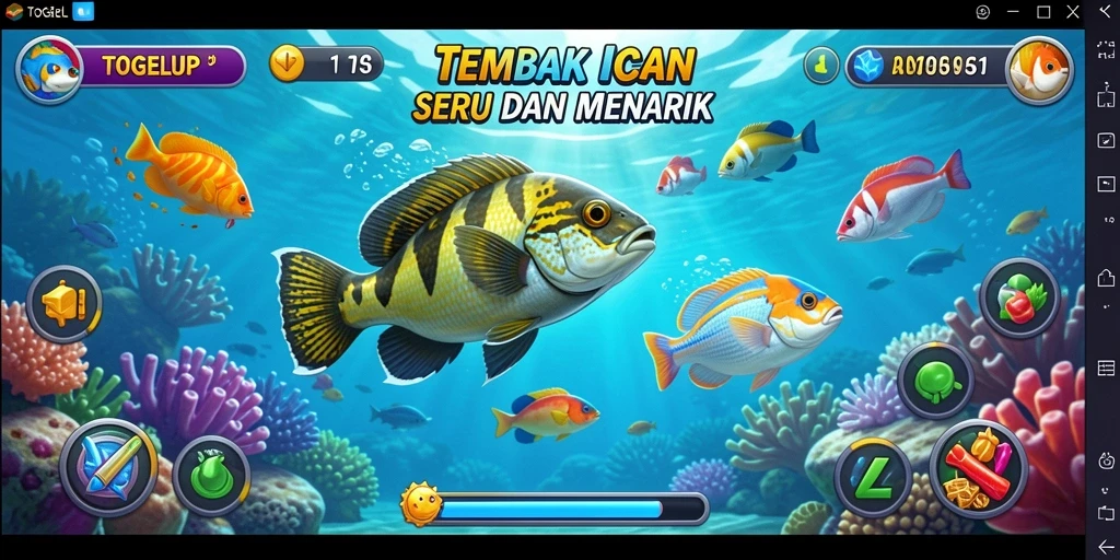 Tampilan gameplay TOGELUP yang menarik dan penuh warna.