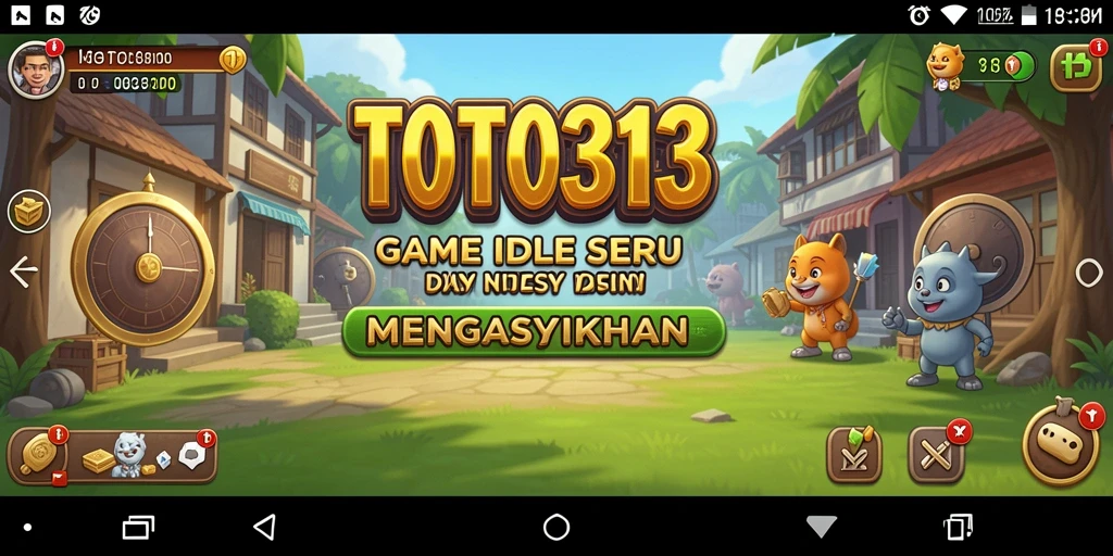 Tampilan gameplay TOTO313 yang menarik dengan aksi Idle yang seru.
