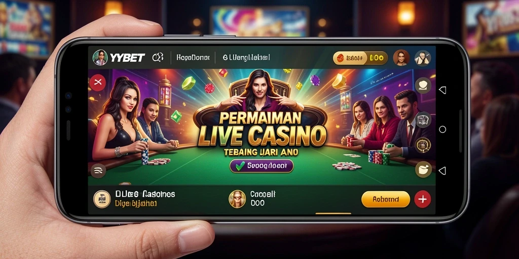 Gameplay Live Casino yang realistis dengan dealer langsung dan interaksi menarik.